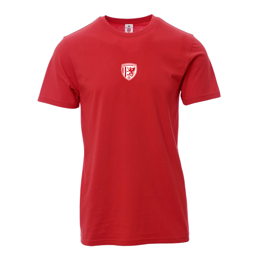 T-Shirt mit Vereinswappen I Rot
