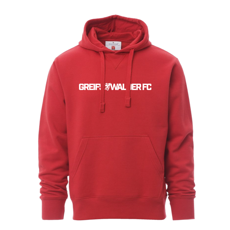 Hoodie mit Greif-Schriftzug „Greifswalder FC" I Rot