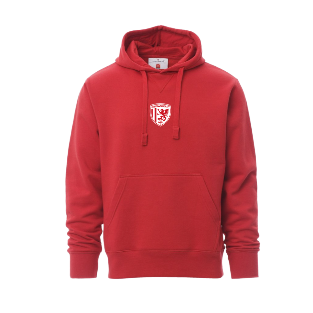 Hoodie mit Vereinswappen I Rot