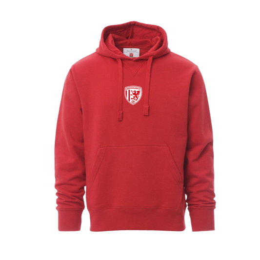 Hoodie mit Vereinswappen I Rot