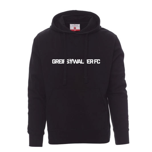 Hoodie mit Greif-Schriftzug „Greifswalder FC" I Schwarz